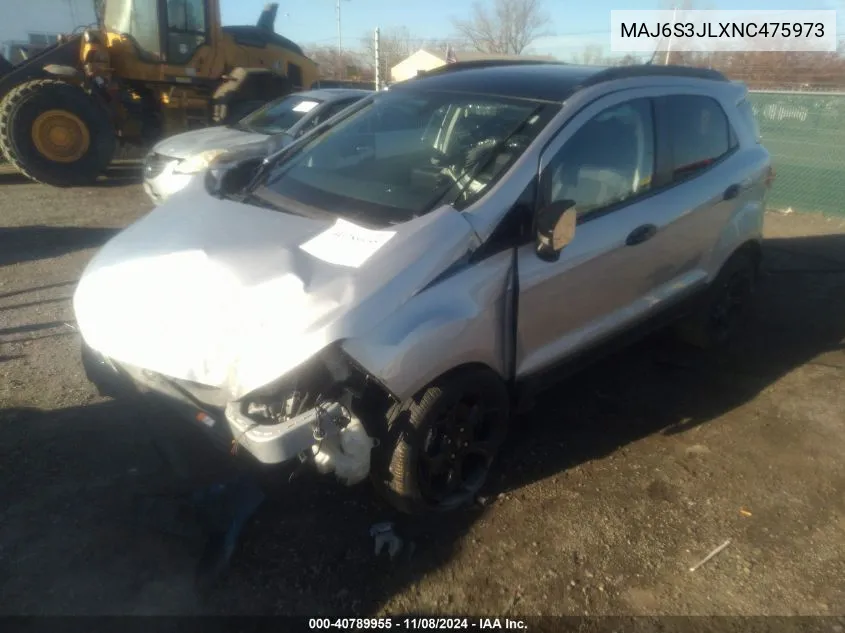 2022 Ford Ecosport Ses VIN: MAJ6S3JLXNC475973 Lot: 40789955