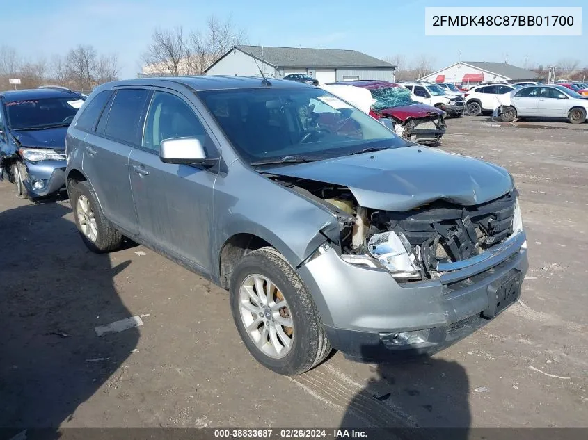 2007 Ford Edge Sel VIN: 2FMDK48C87BB01700 Lot: 38833687