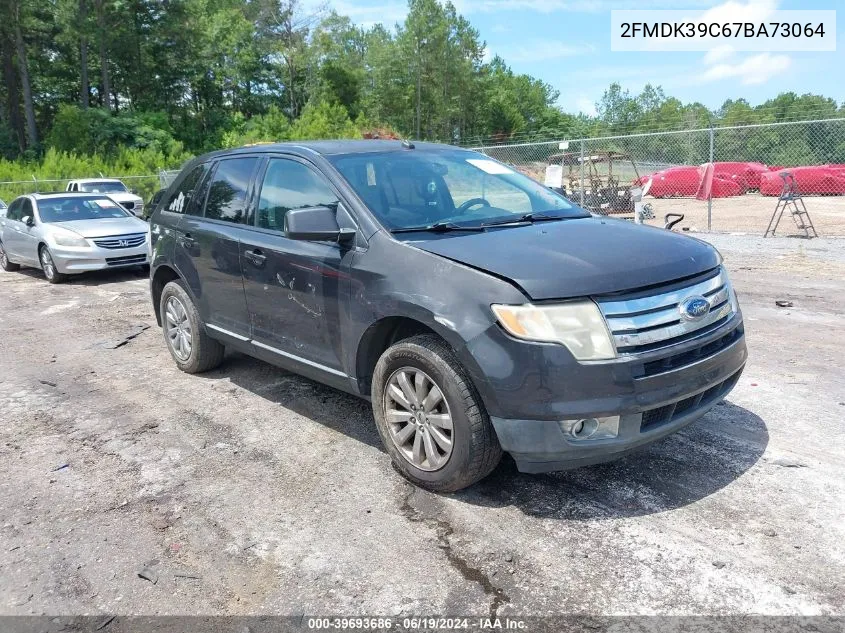 2007 Ford Edge Sel Plus VIN: 2FMDK39C67BA73064 Lot: 39693686