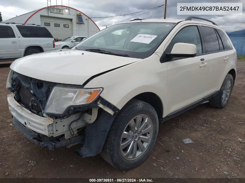 2FMDK49C87BA52447 2007 Ford Edge Sel Plus