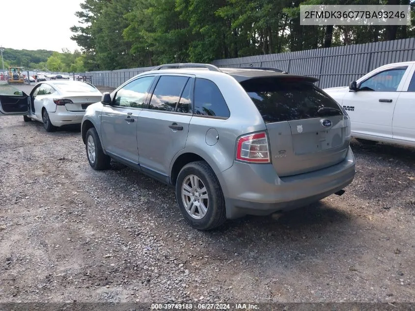 2FMDK36C77BA93246 2007 Ford Edge Se