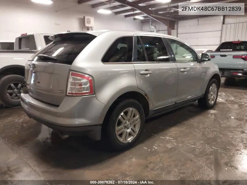 2FMDK48C67BB12839 2007 Ford Edge Sel