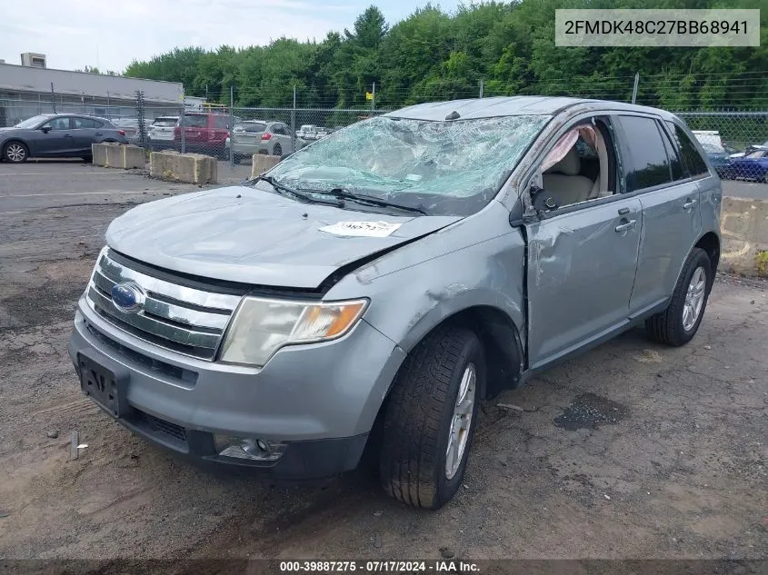 2007 Ford Edge Sel VIN: 2FMDK48C27BB68941 Lot: 39887275