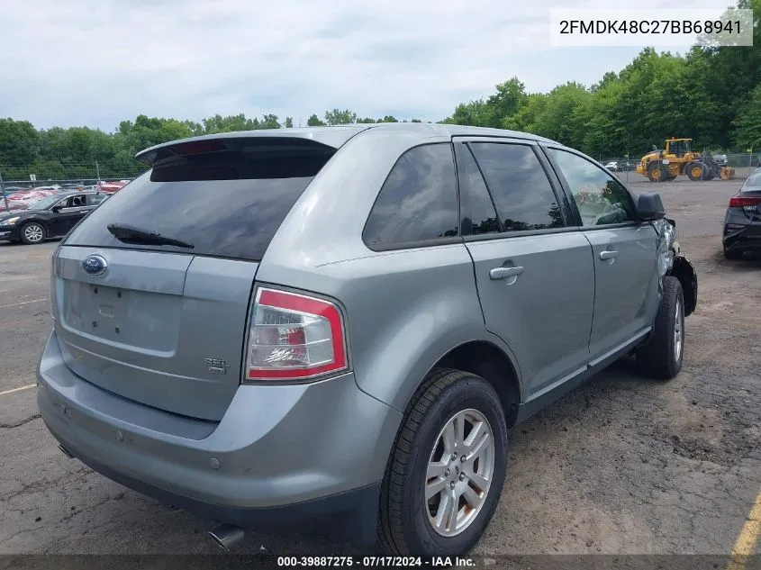 2007 Ford Edge Sel VIN: 2FMDK48C27BB68941 Lot: 39887275