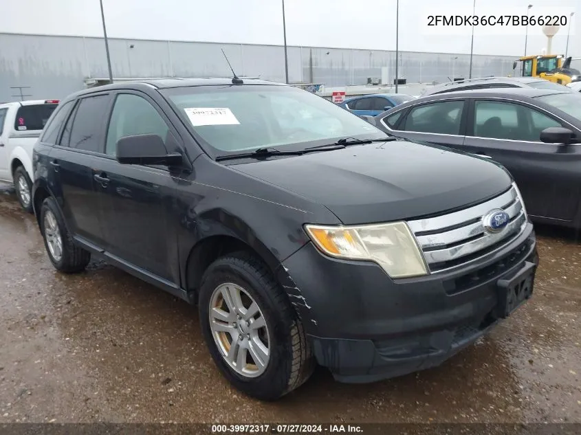 2FMDK36C47BB66220 2007 Ford Edge Se