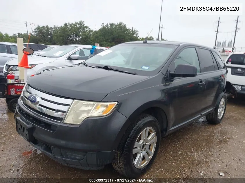 2007 Ford Edge Se VIN: 2FMDK36C47BB66220 Lot: 39972317