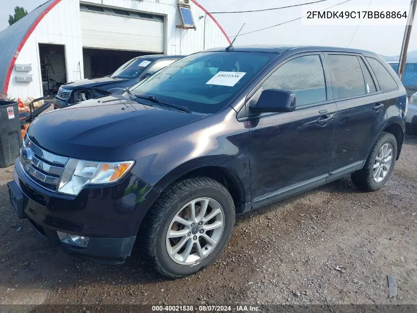 2007 Ford Edge Sel Plus VIN: 2FMDK49C17BB68864 Lot: 40021538