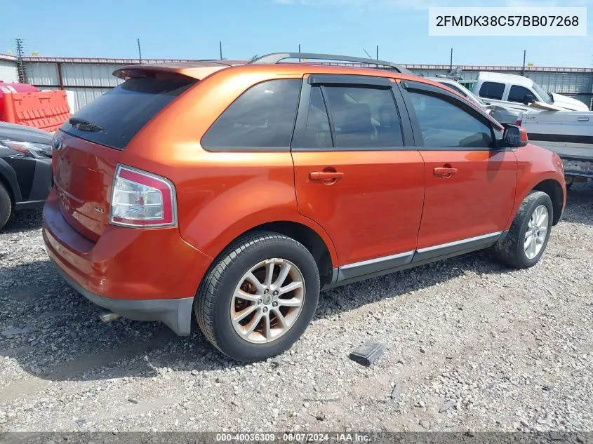 2FMDK38C57BB07268 2007 Ford Edge Sel