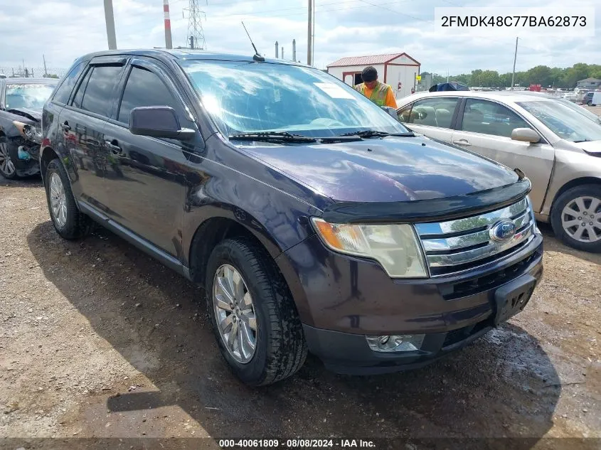 2007 Ford Edge Sel VIN: 2FMDK48C77BA62873 Lot: 40061809