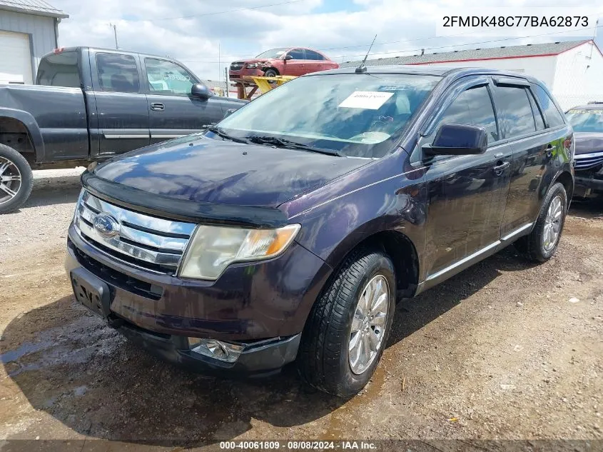 2007 Ford Edge Sel VIN: 2FMDK48C77BA62873 Lot: 40061809