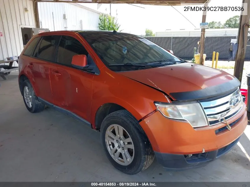 2FMDK39C27BB70536 2007 Ford Edge Sel Plus