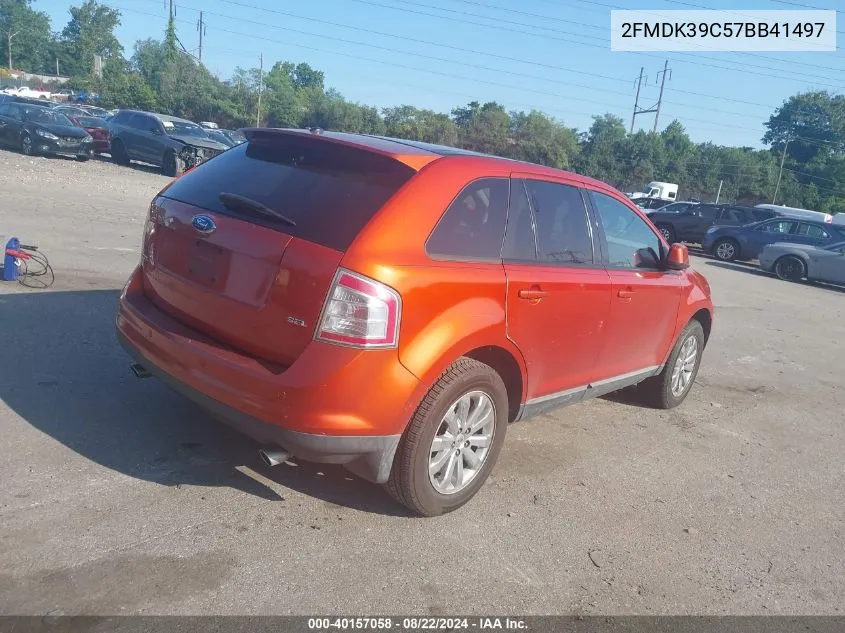 2007 Ford Edge Sel Plus VIN: 2FMDK39C57BB41497 Lot: 40157058