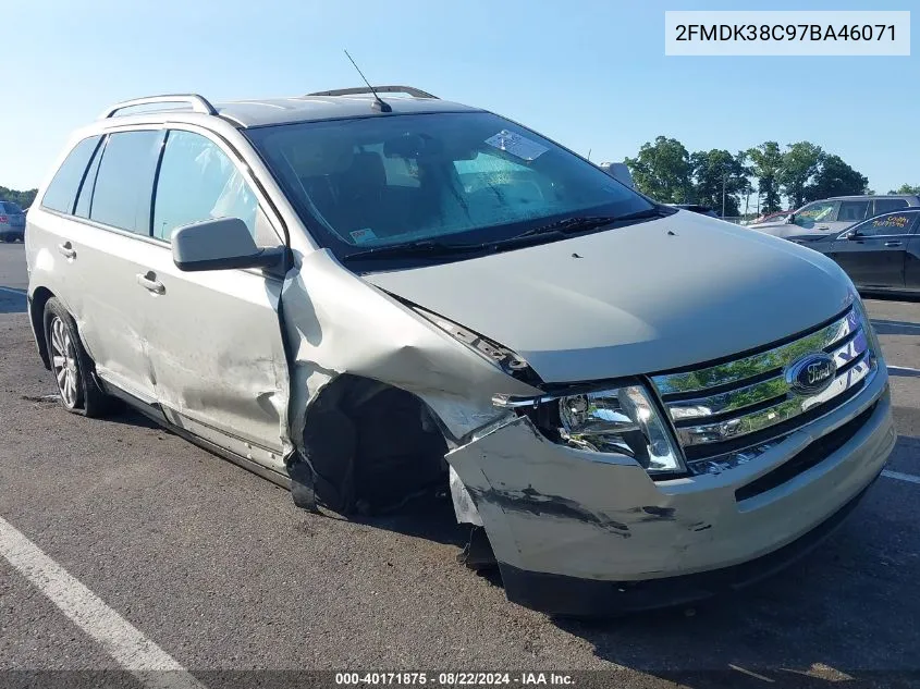 2007 Ford Edge Sel VIN: 2FMDK38C97BA46071 Lot: 40171875