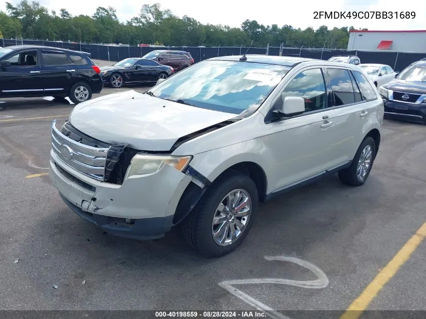 2FMDK49C07BB31689 2007 Ford Edge Sel Plus