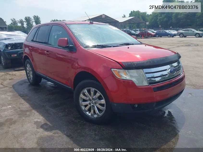 2FMDK49C47BB03376 2007 Ford Edge Sel Plus