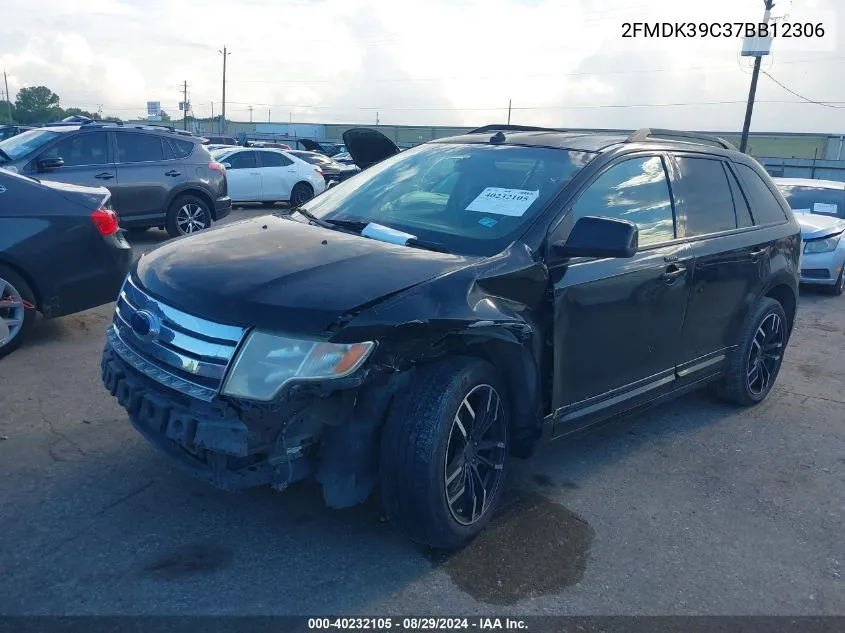 2007 Ford Edge Sel Plus VIN: 2FMDK39C37BB12306 Lot: 40232105