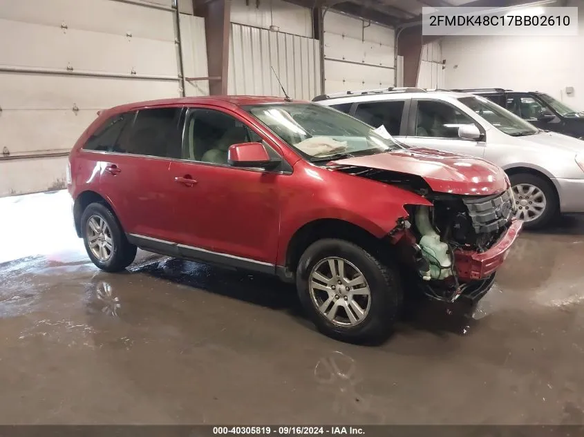 2FMDK48C17BB02610 2007 Ford Edge Sel