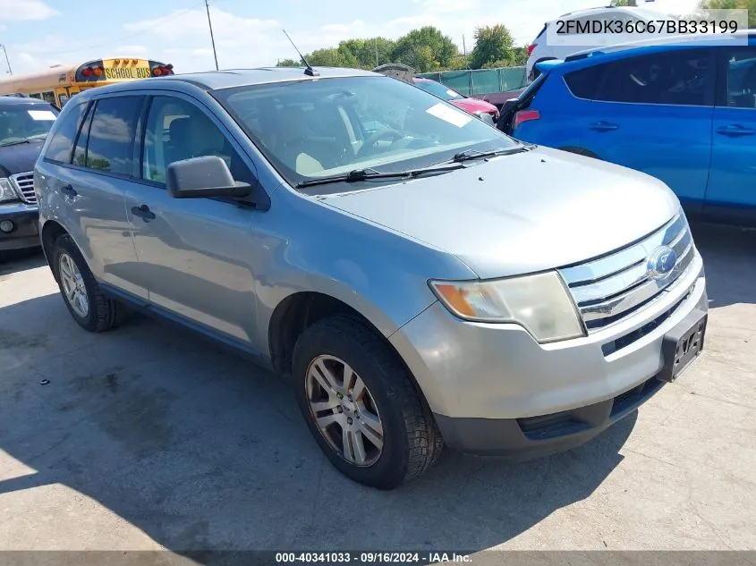 2007 Ford Edge Se VIN: 2FMDK36C67BB33199 Lot: 40341033