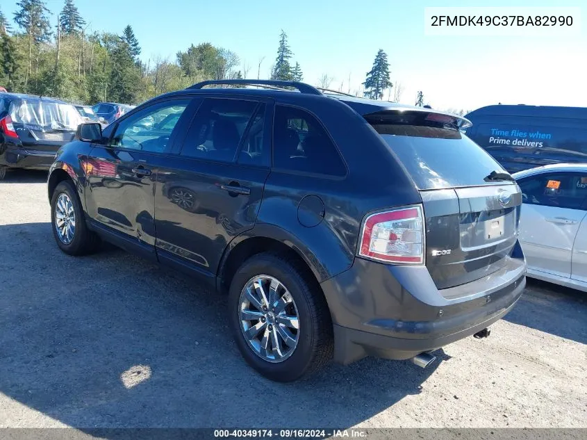 2007 Ford Edge Sel Plus VIN: 2FMDK49C37BA82990 Lot: 40349174