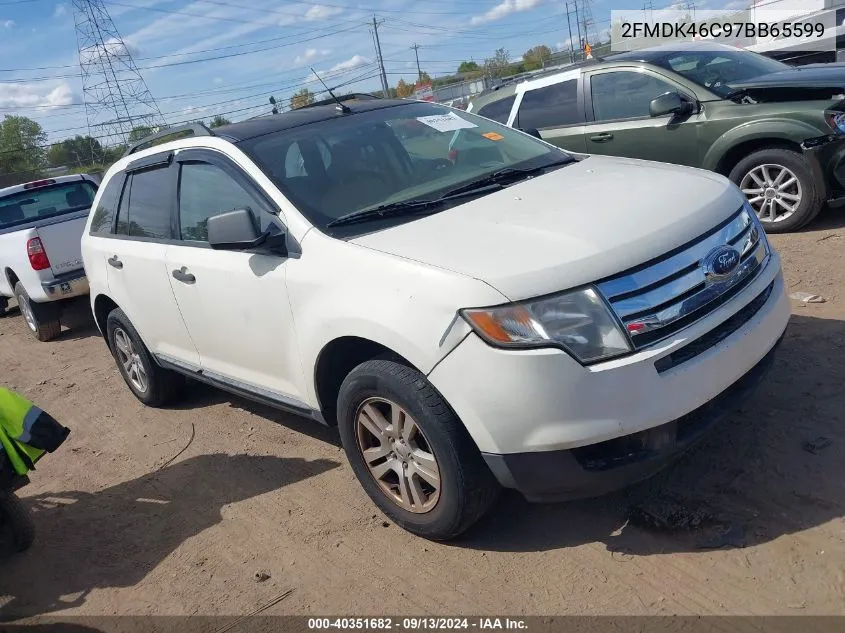 2007 Ford Edge Se VIN: 2FMDK46C97BB65599 Lot: 40351682