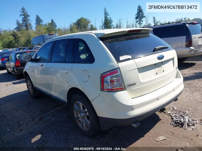 2FMDK49C67BB13472 2007 Ford Edge Sel Plus