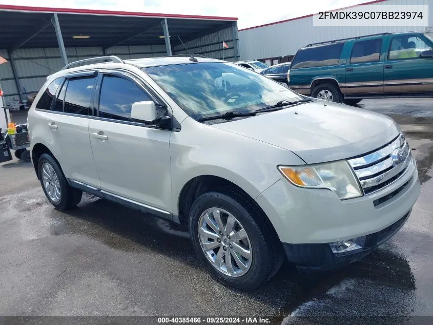 2007 Ford Edge Sel Plus VIN: 2FMDK39C07BB23974 Lot: 40385466