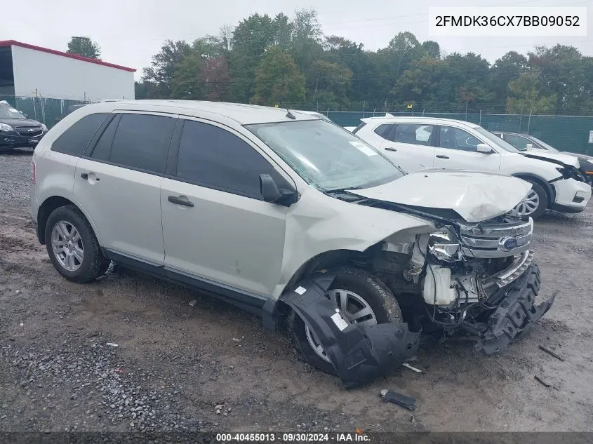 2007 Ford Edge Se VIN: 2FMDK36CX7BB09052 Lot: 40455013