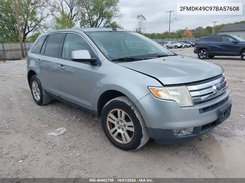 2007 Ford Edge Sel Plus VIN: 2FMDK49C97BA57608 Lot: 40482709