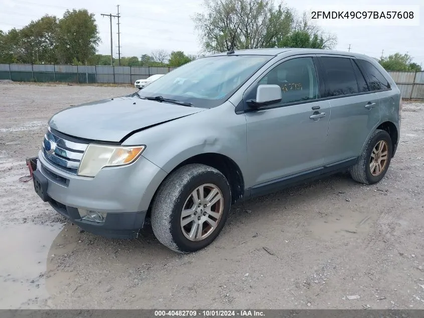 2007 Ford Edge Sel Plus VIN: 2FMDK49C97BA57608 Lot: 40482709