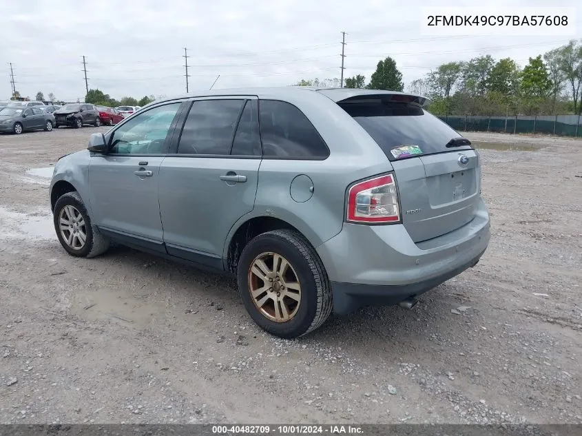 2007 Ford Edge Sel Plus VIN: 2FMDK49C97BA57608 Lot: 40482709