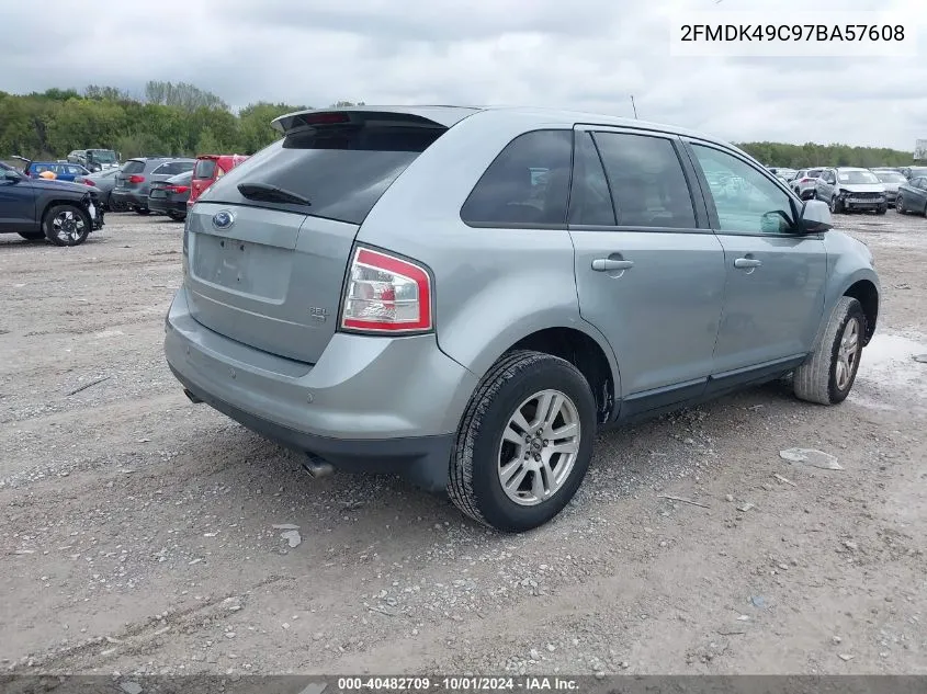 2007 Ford Edge Sel Plus VIN: 2FMDK49C97BA57608 Lot: 40482709