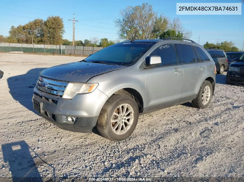 2007 Ford Edge Sel VIN: 2FMDK48CX7BA74631 Lot: 40545931