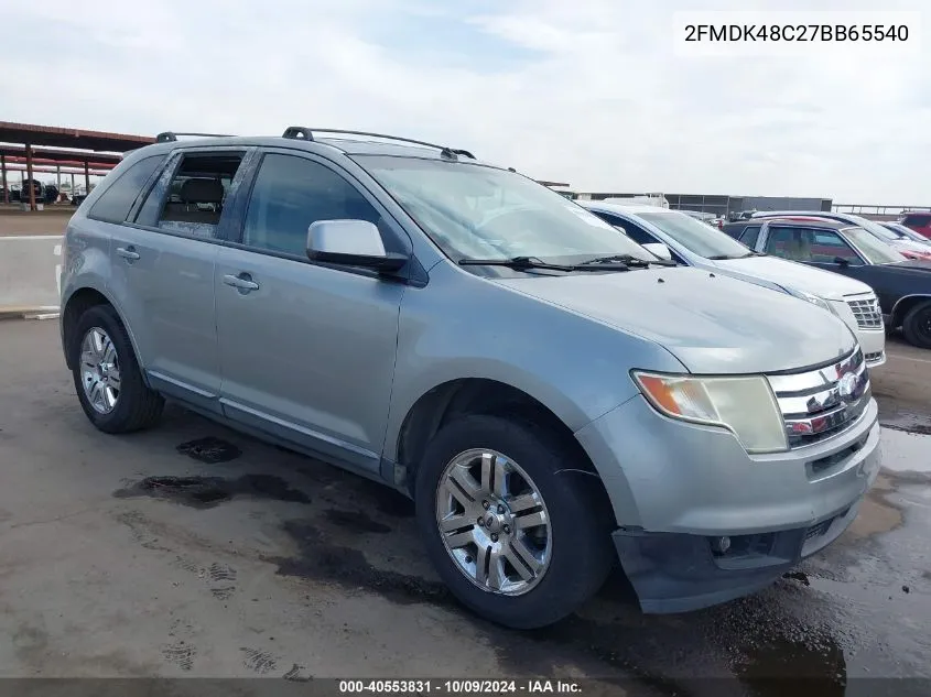 2007 Ford Edge Sel VIN: 2FMDK48C27BB65540 Lot: 40553831