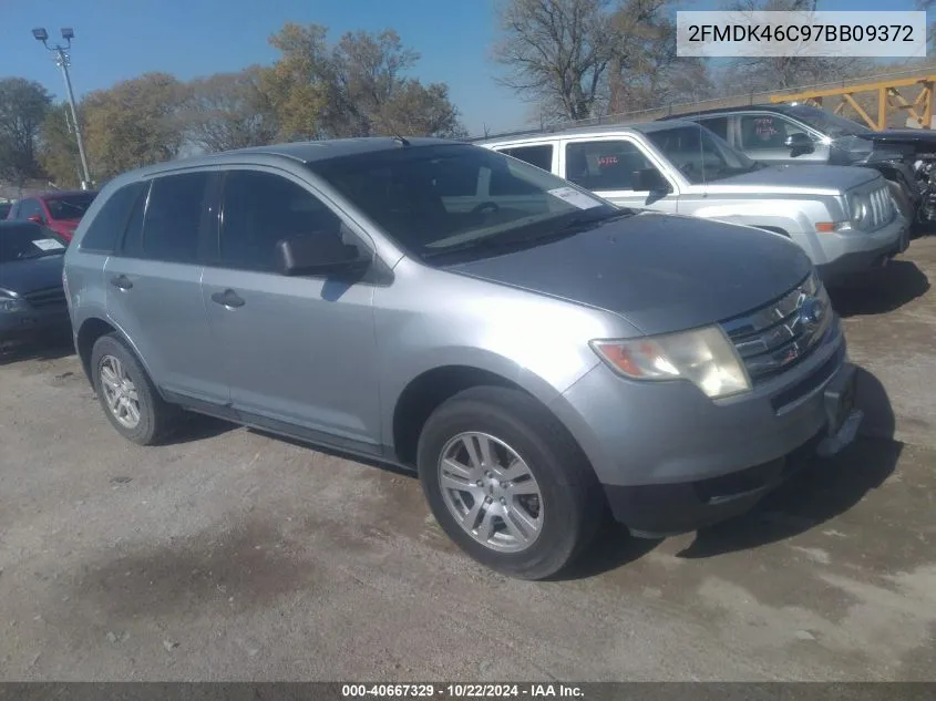 2007 Ford Edge Se VIN: 2FMDK46C97BB09372 Lot: 40667329