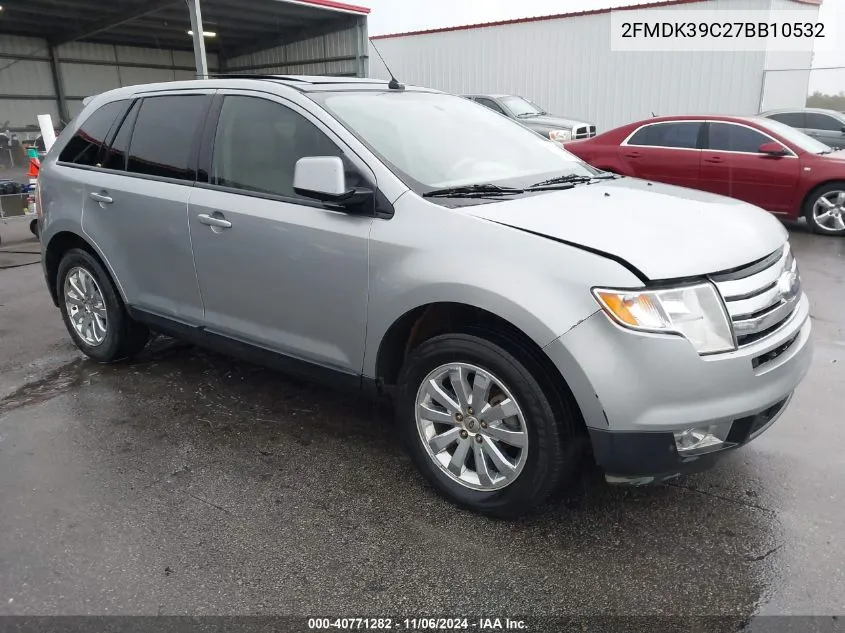 2007 Ford Edge Sel Plus VIN: 2FMDK39C27BB10532 Lot: 40771282