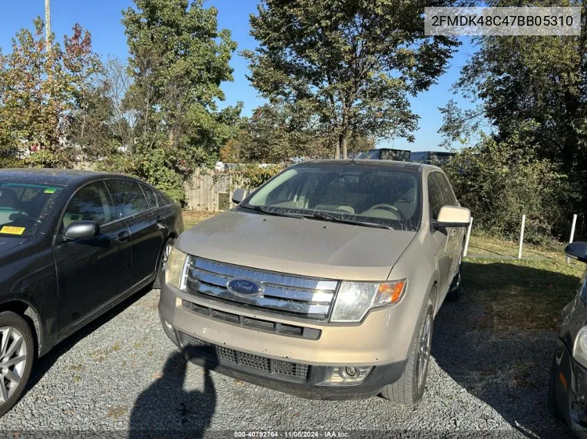 2007 Ford Edge VIN: 2FMDK48C47BB05310 Lot: 40792764