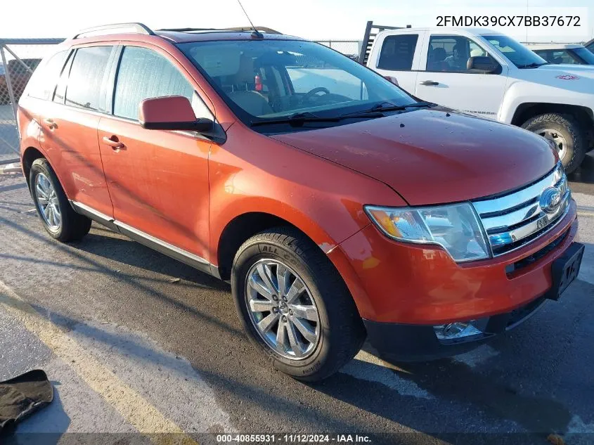 2007 Ford Edge Sel Plus VIN: 2FMDK39CX7BB37672 Lot: 40855931