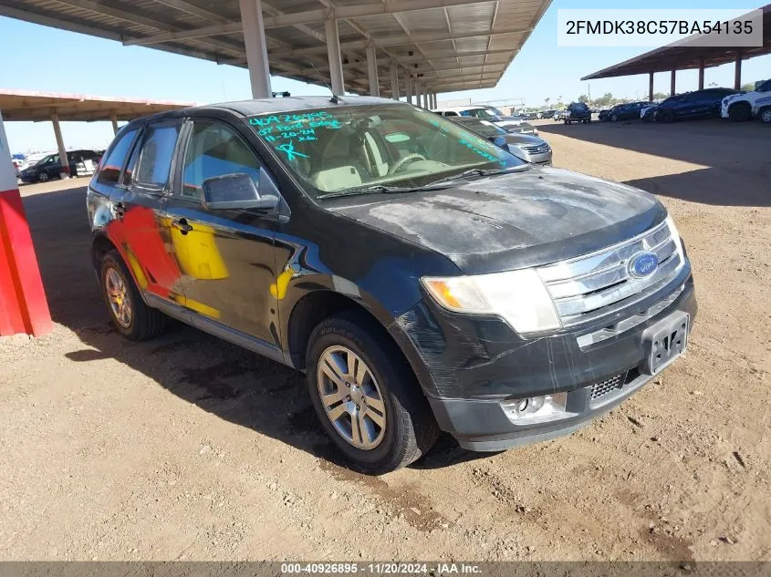 2007 Ford Edge Sel VIN: 2FMDK38C57BA54135 Lot: 40926895