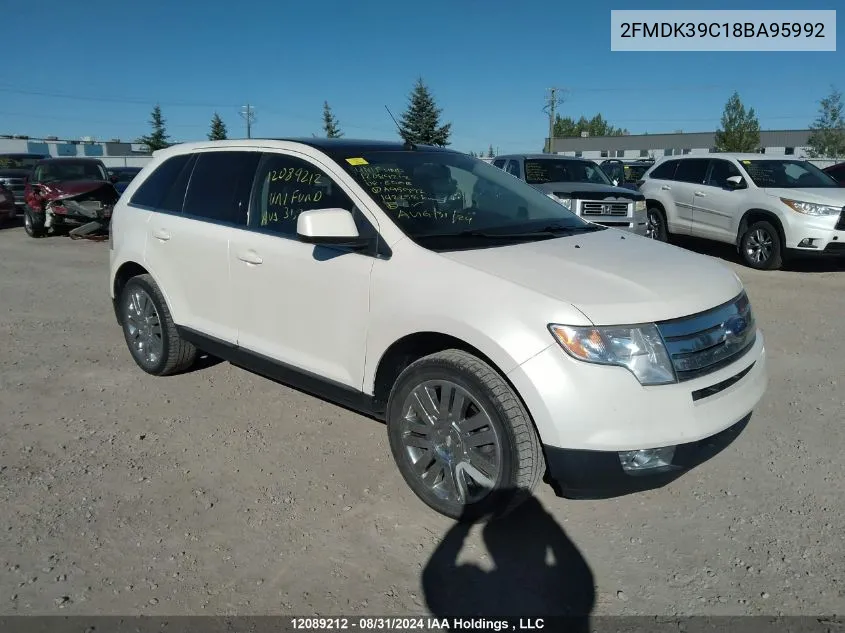 2008 Ford Edge Limited VIN: 2FMDK39C18BA95992 Lot: 12089212