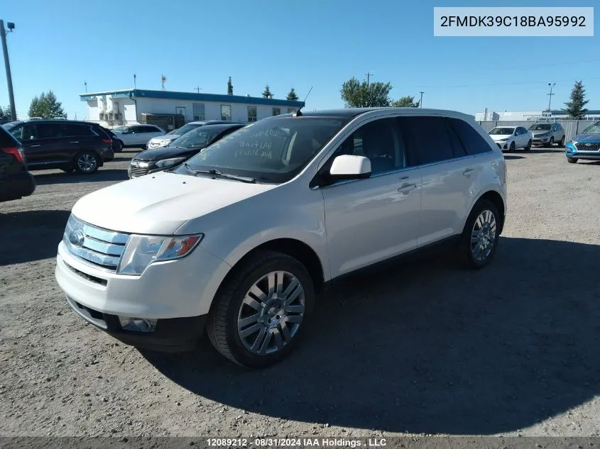 2008 Ford Edge Limited VIN: 2FMDK39C18BA95992 Lot: 12089212