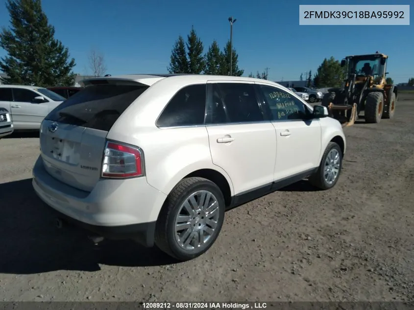 2FMDK39C18BA95992 2008 Ford Edge Limited