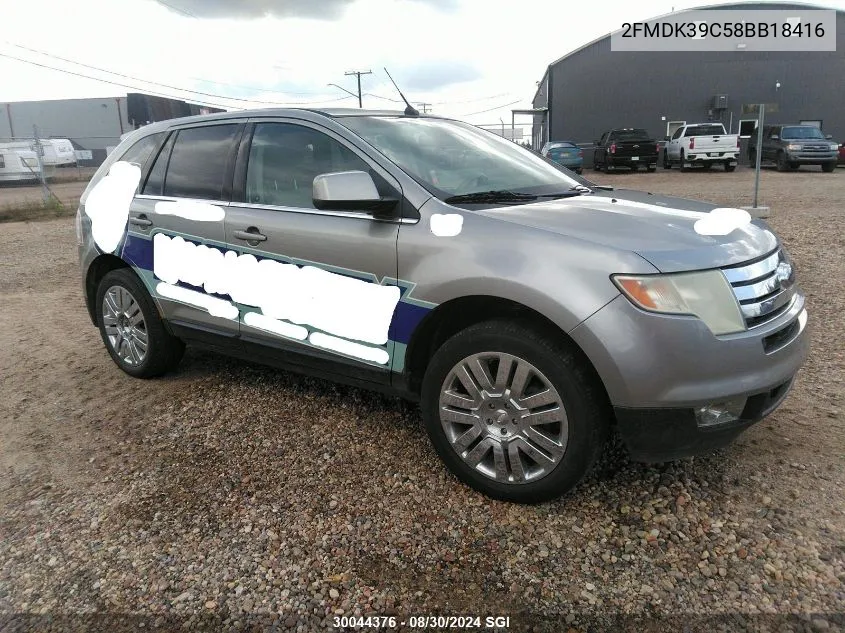 2FMDK39C58BB18416 2008 Ford Edge Limited