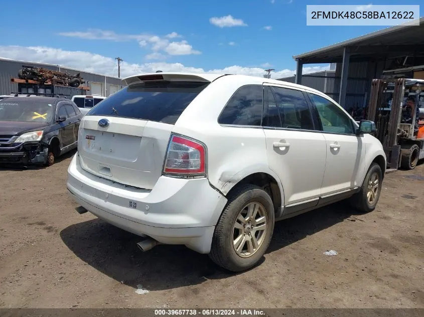 2008 Ford Edge Sel VIN: 2FMDK48C58BA12622 Lot: 39657738