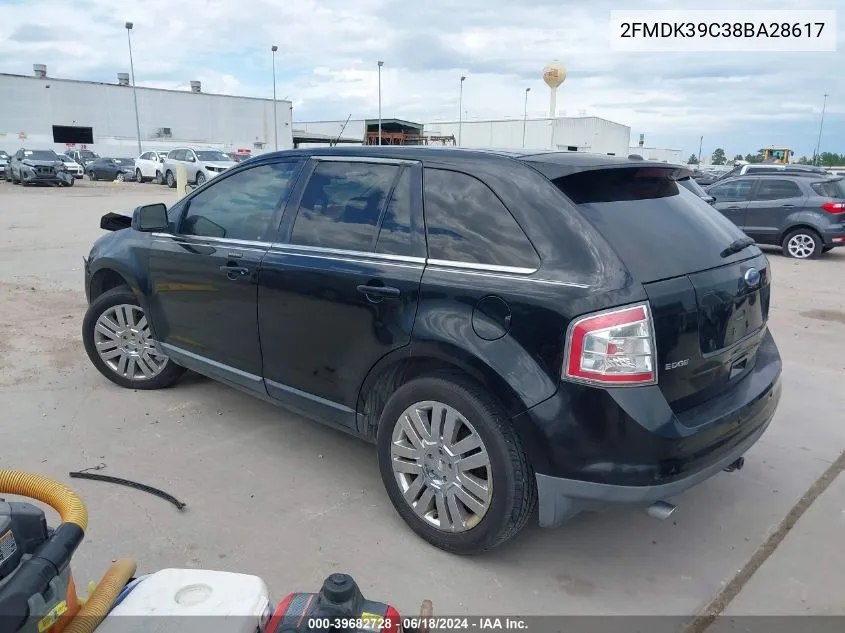 2008 Ford Edge Limited VIN: 2FMDK39C38BA28617 Lot: 39682728