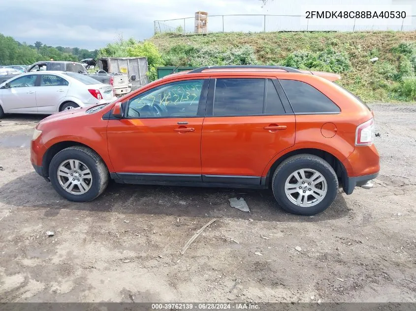 2FMDK48C88BA40530 2008 Ford Edge Sel