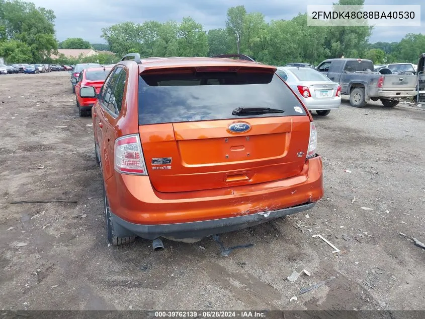 2FMDK48C88BA40530 2008 Ford Edge Sel