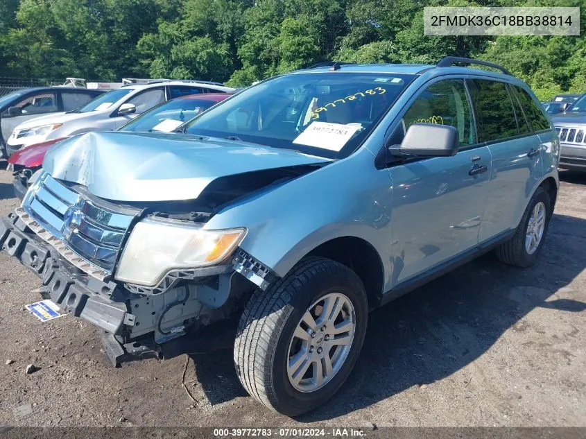 2FMDK36C18BB38814 2008 Ford Edge Se