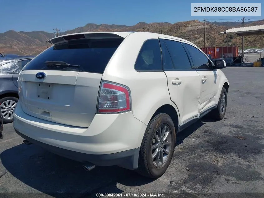 2FMDK38C08BA86587 2008 Ford Edge Sel