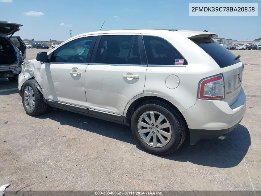 2FMDK39C78BA20858 2008 Ford Edge Limited