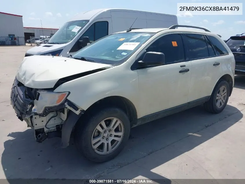 2008 Ford Edge Se VIN: 2FMDK36CX8BA41479 Lot: 39871581